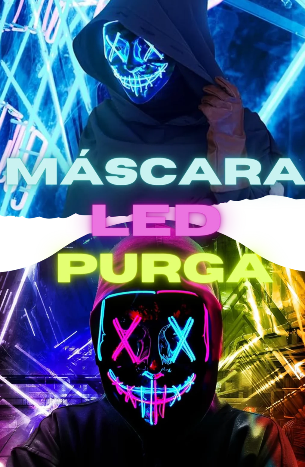 Mascara La Purga Con Luz Led